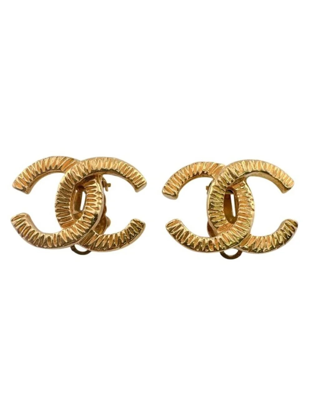 Chanel CC Logo Earrings